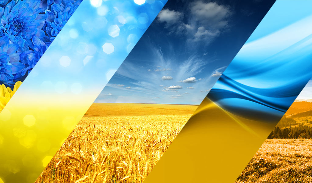Фонові зображення в національних кольорах України