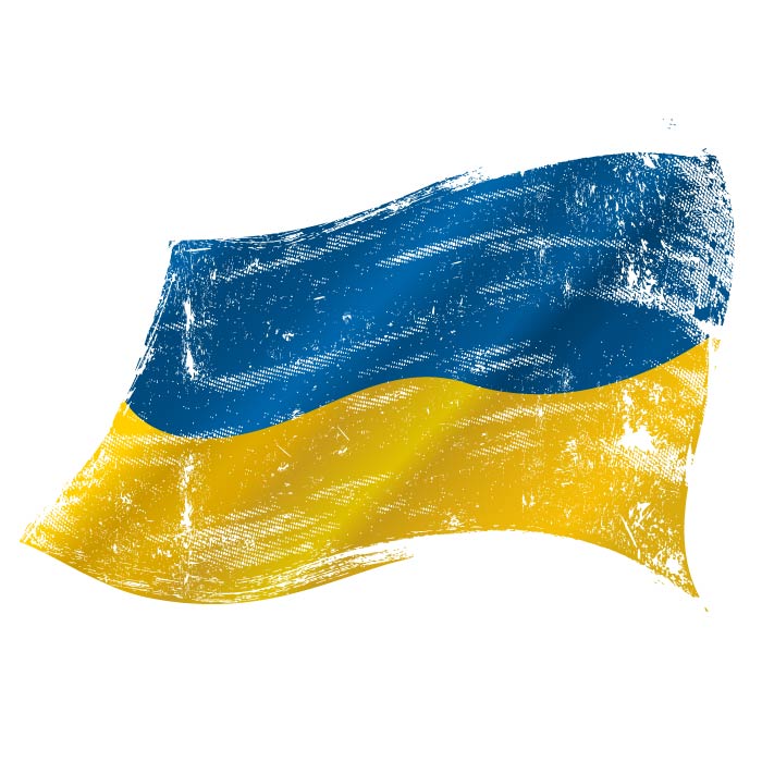 Стилізований прапор України векторна ілюстрація eps